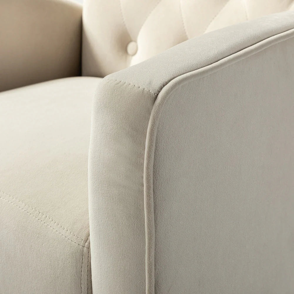 Danita Upholstered Accent Chair with Tufted Back