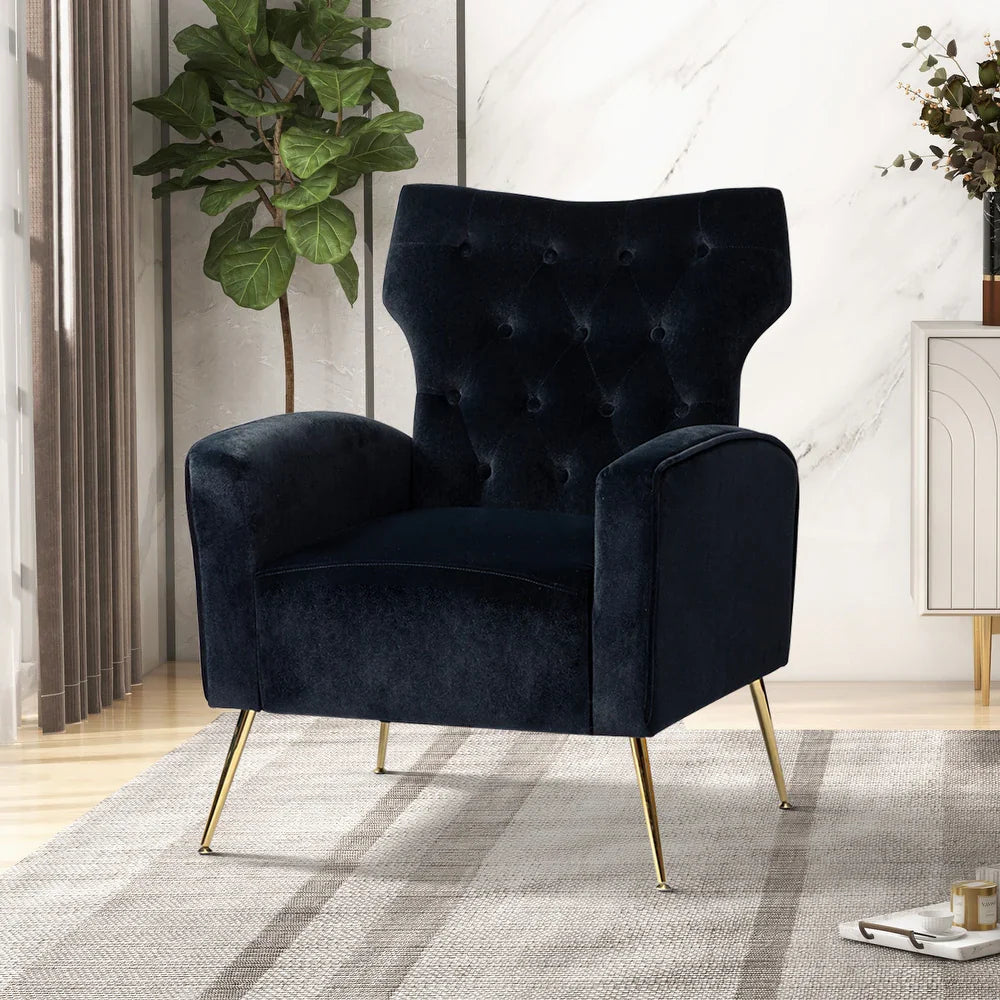 Danita Upholstered Accent Chair with Tufted Back