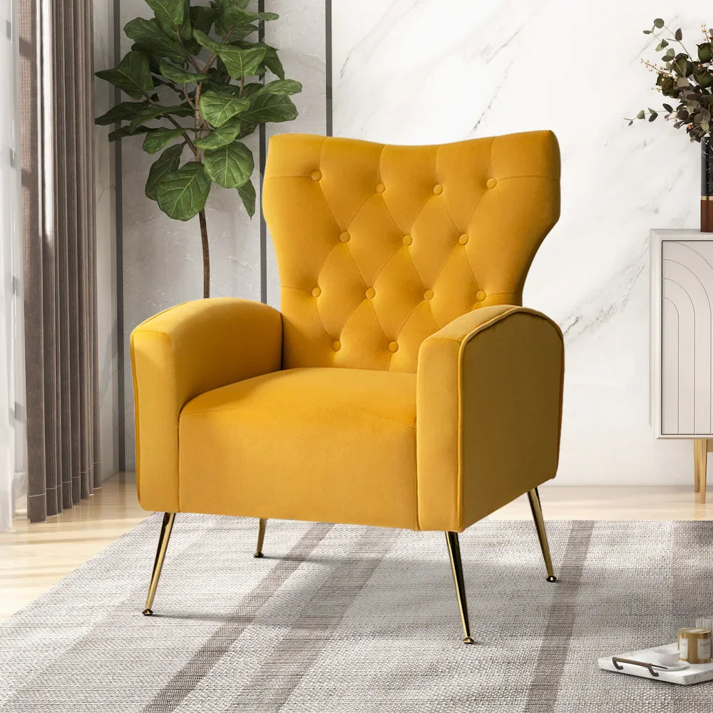 Danita Upholstered Accent Chair with Tufted Back