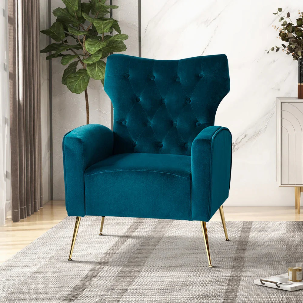 Danita Upholstered Accent Chair with Tufted Back