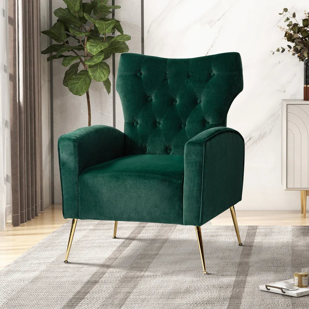 Danita Upholstered Accent Chair with Tufted Back