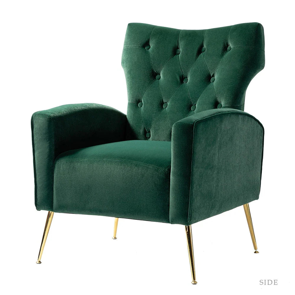 Danita Upholstered Accent Chair with Tufted Back