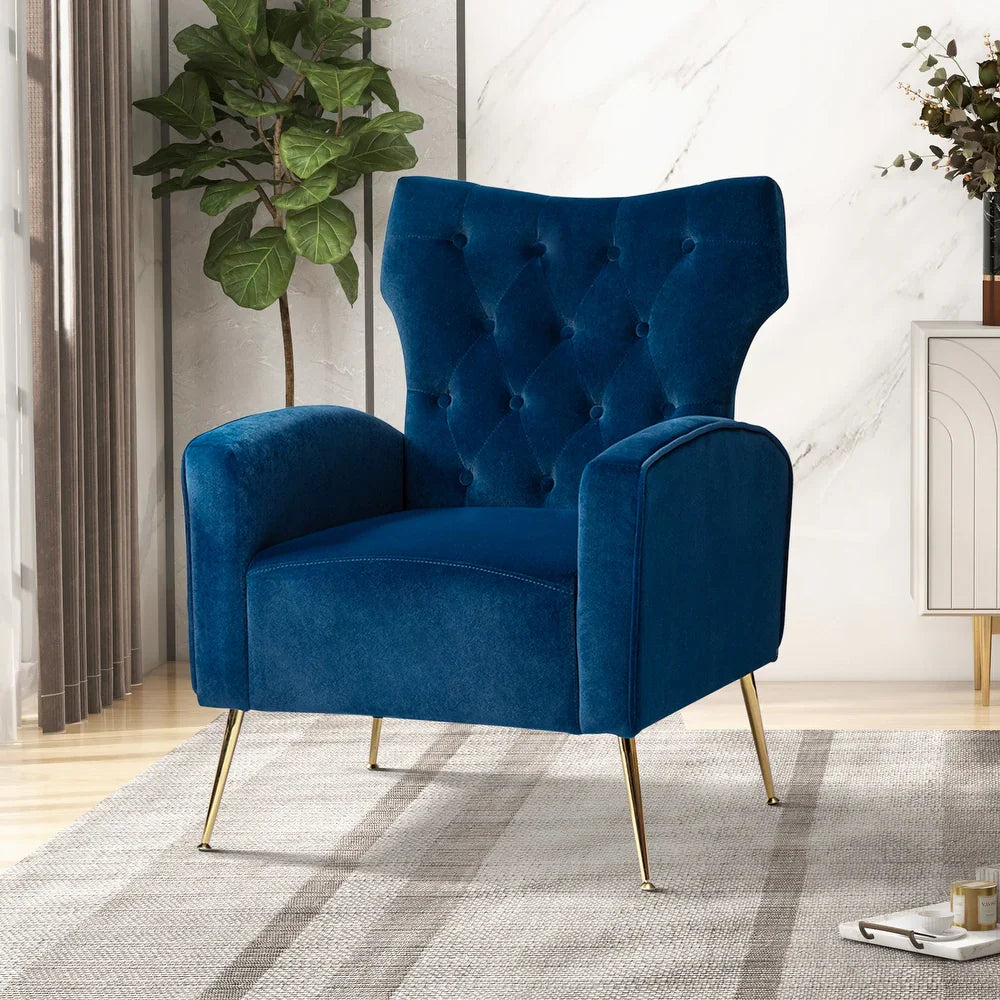 Danita Upholstered Accent Chair with Tufted Back