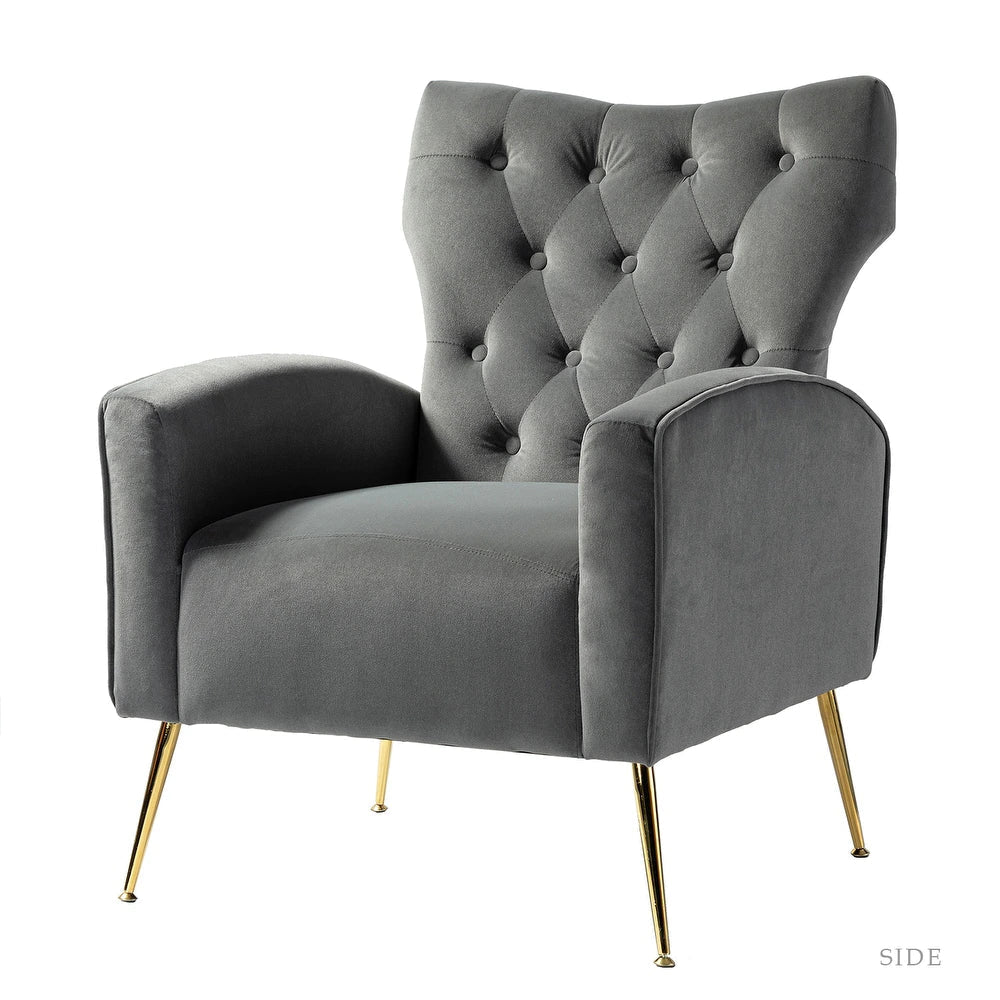 Danita Upholstered Accent Chair with Tufted Back