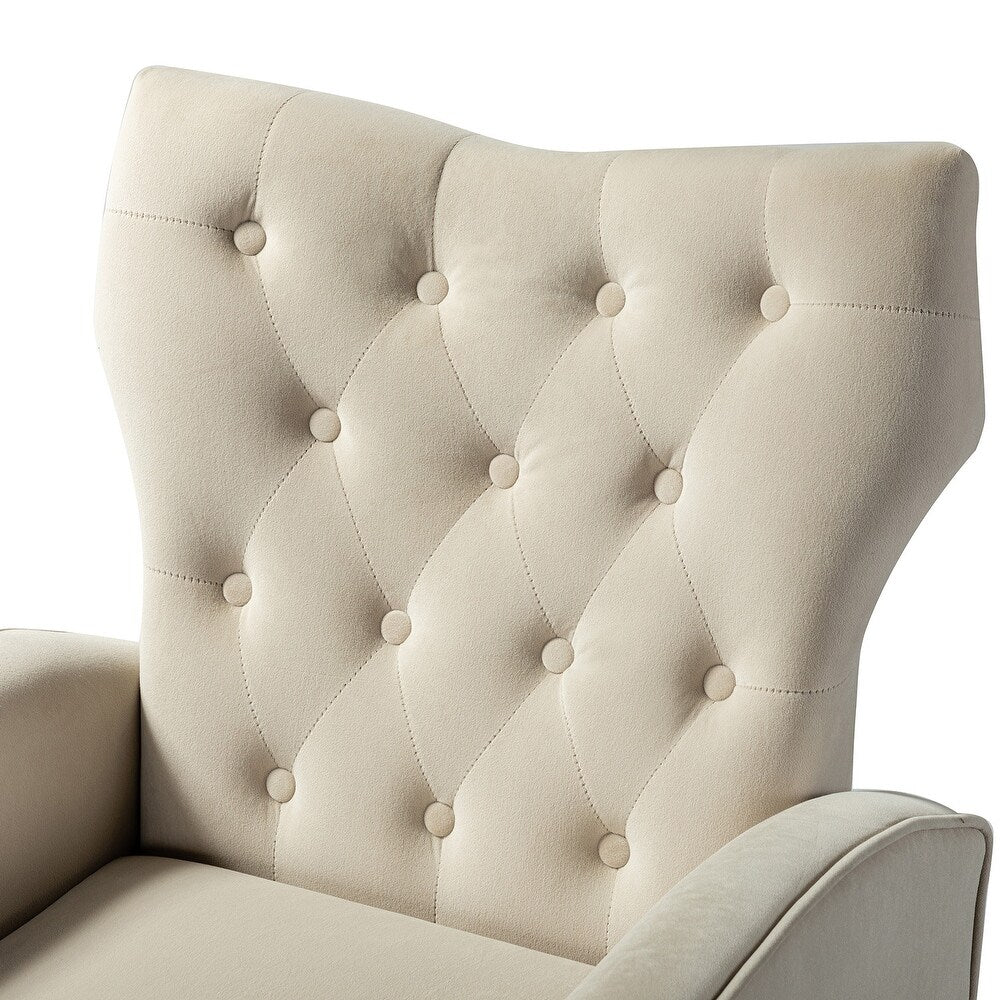 Danita Upholstered Accent Chair with Tufted Back