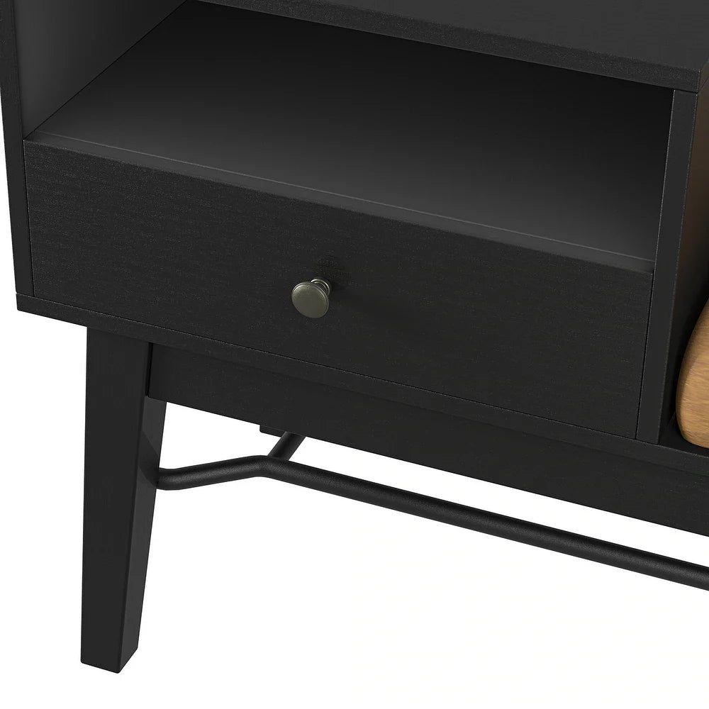 Dankmar Multifunctional Leather Bench with Storage Space
