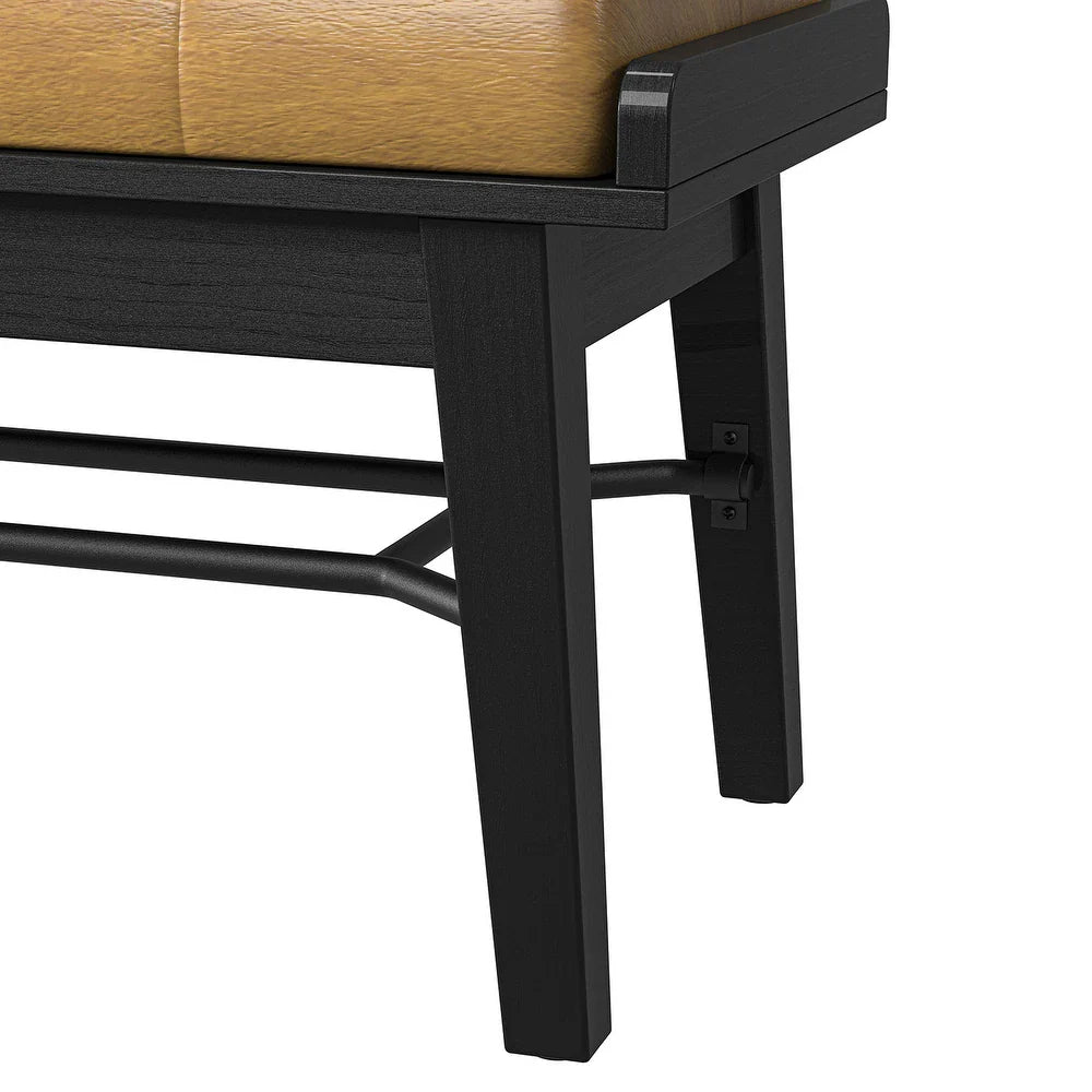 Dankmar Multifunctional Leather Bench with Storage Space