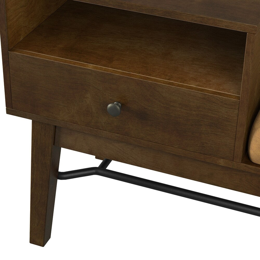 Dankmar Multifunctional Leather Bench with Storage Space
