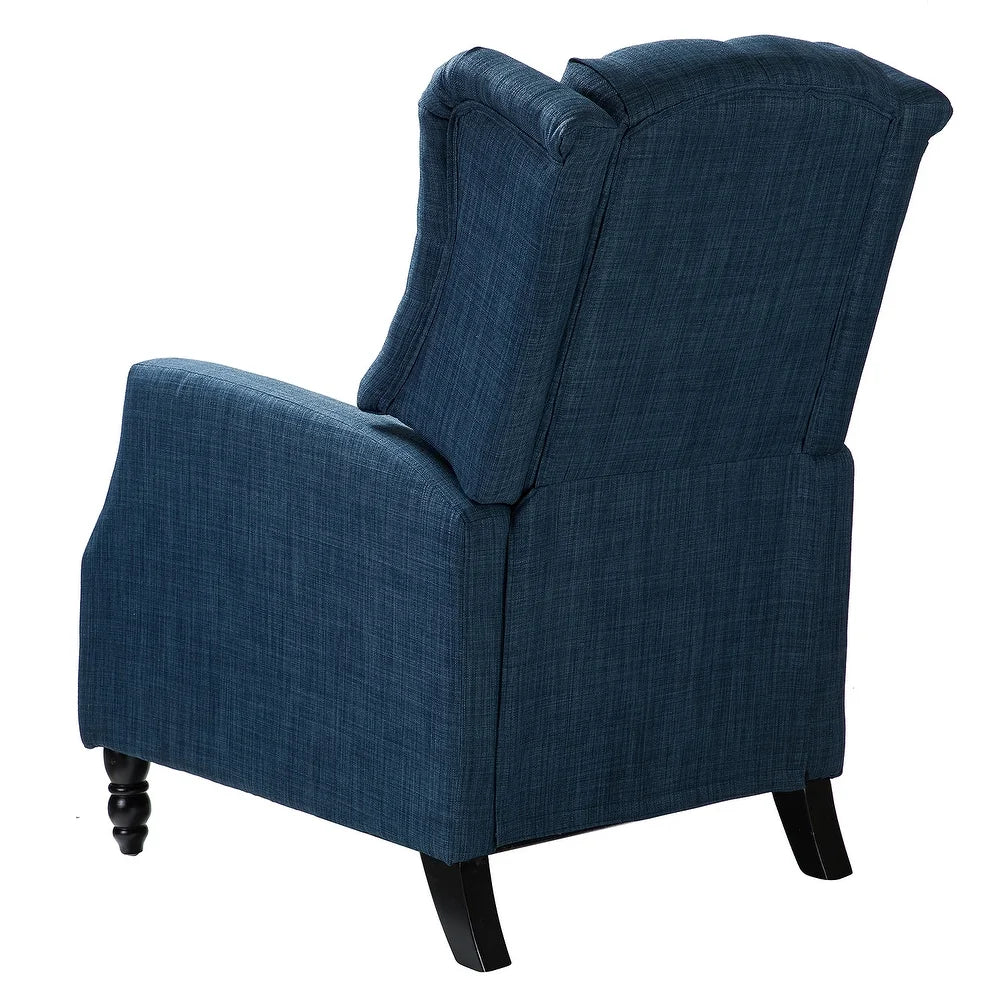 Debora Wingback Button Tufted Push-back Recliners Set of 2