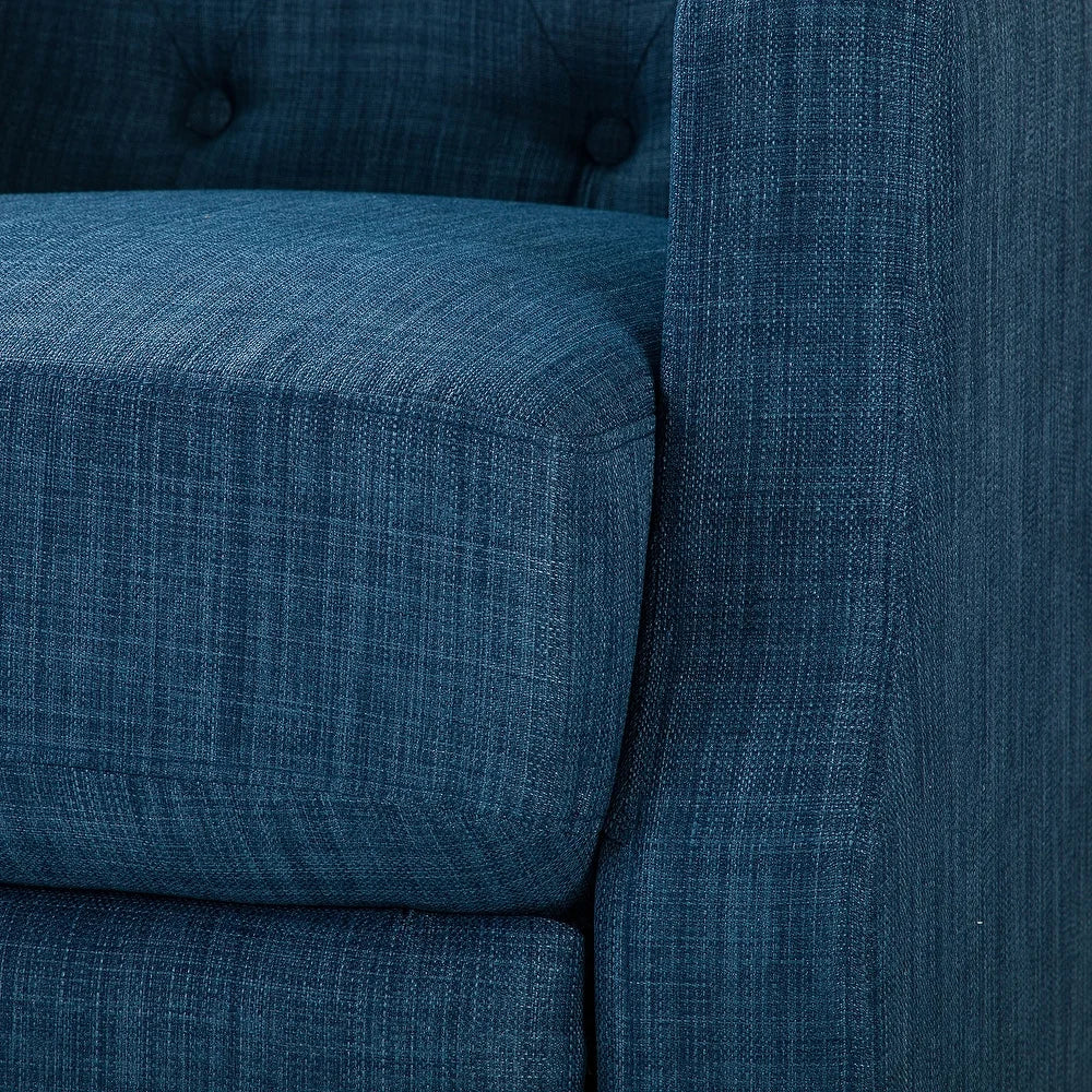 Debora Wingback Button Tufted Push-back Recliners Set of 2