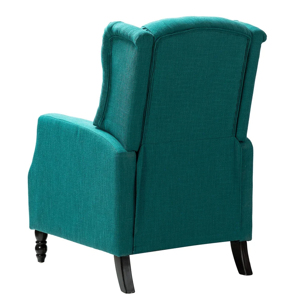 Debora Wingback Button Tufted Push-back Recliners Set of 2