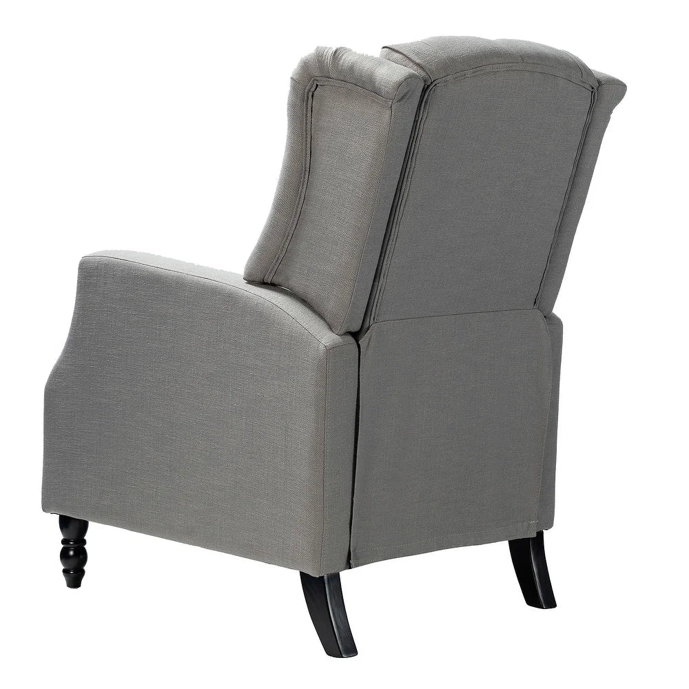 Debora Wingback Button Tufted Push-back Recliners Set of 2
