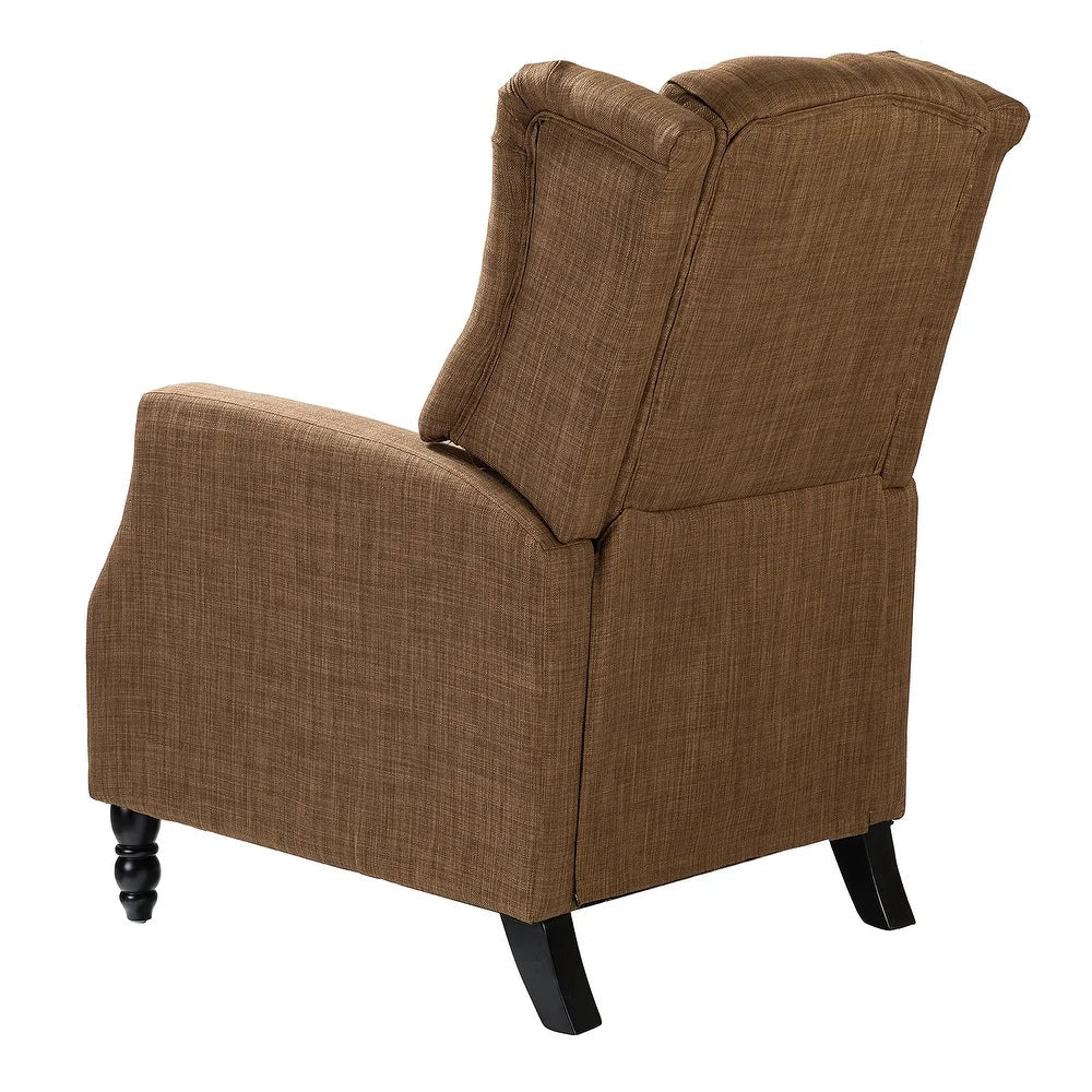 Debora Wingback Button Tufted Push-back Recliners Set of 2