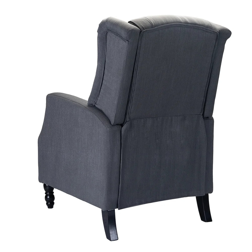 Debora Wingback Button Tufted Push-back Recliners Set of 2