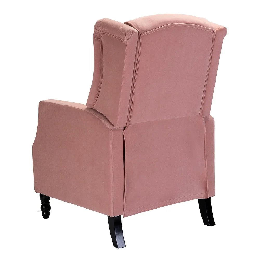 Debora Wingback Button Tufted Push-back Recliners Set of 2