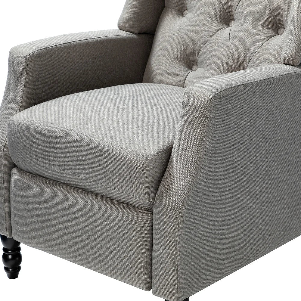 Debora Wingback Button Tufted Push-back Recliners Set of 2