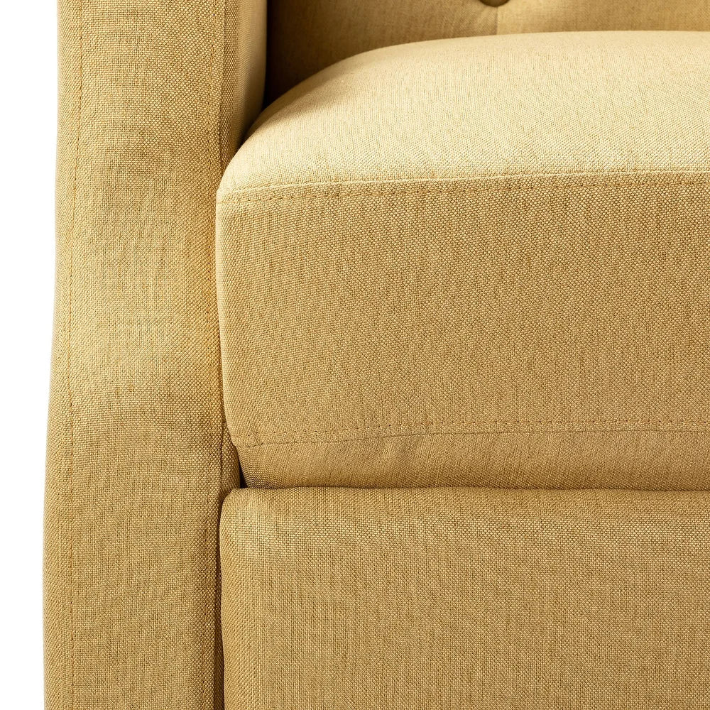 Debora Wingback Button Tufted Push-back Recliners Set of 2