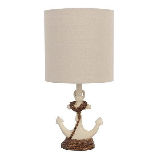 Decor Therapy Chastain Anchor Resin Table Lamp