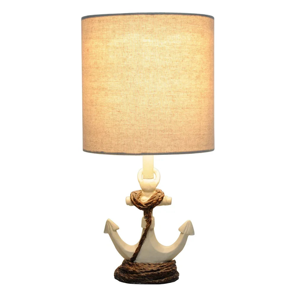 Decor Therapy Chastain Anchor Resin Table Lamp