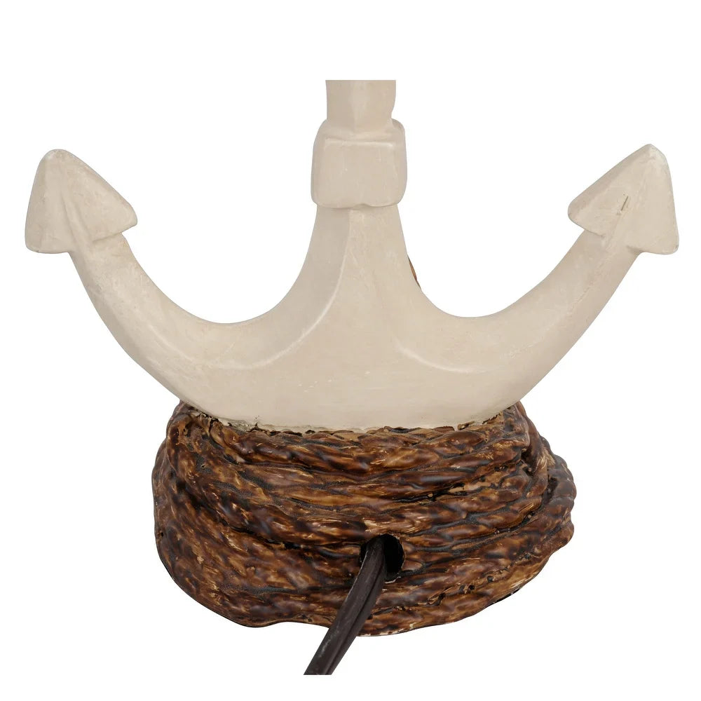 Decor Therapy Chastain Anchor Resin Table Lamp