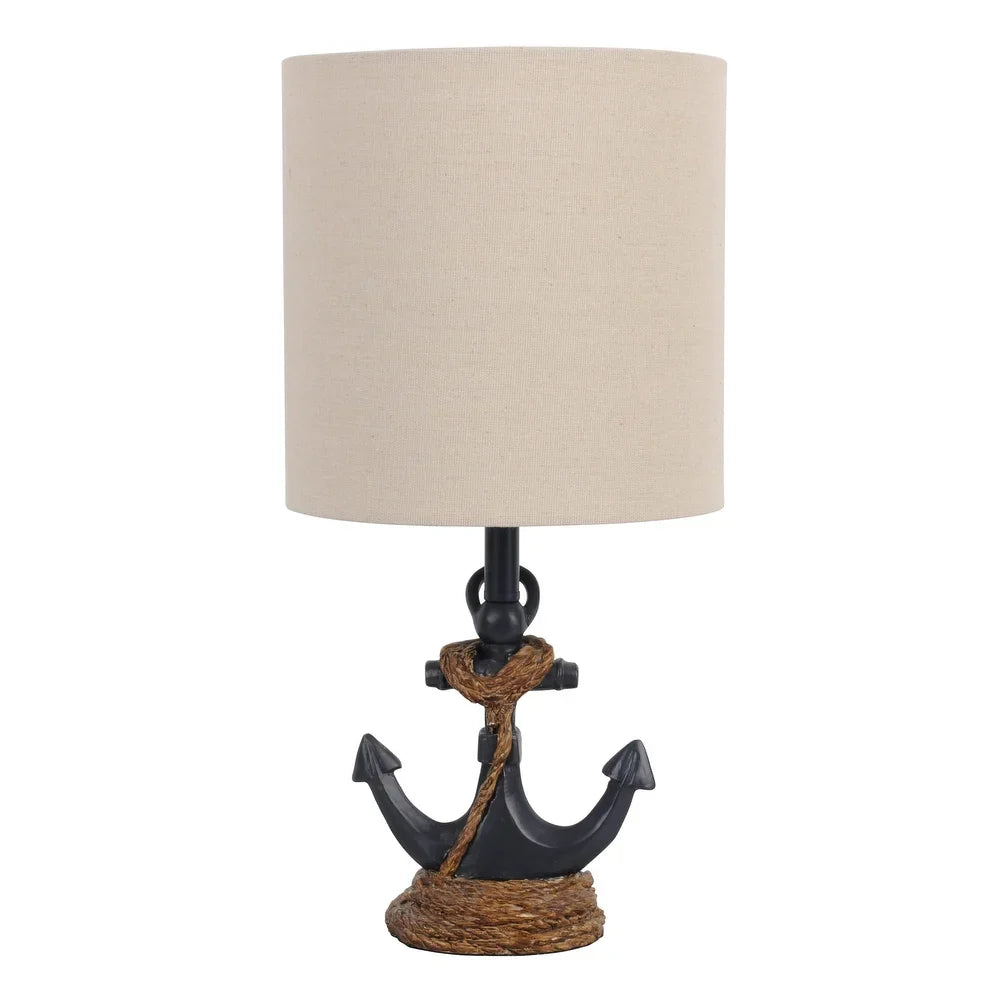 Decor Therapy Chastain Anchor Resin Table Lamp