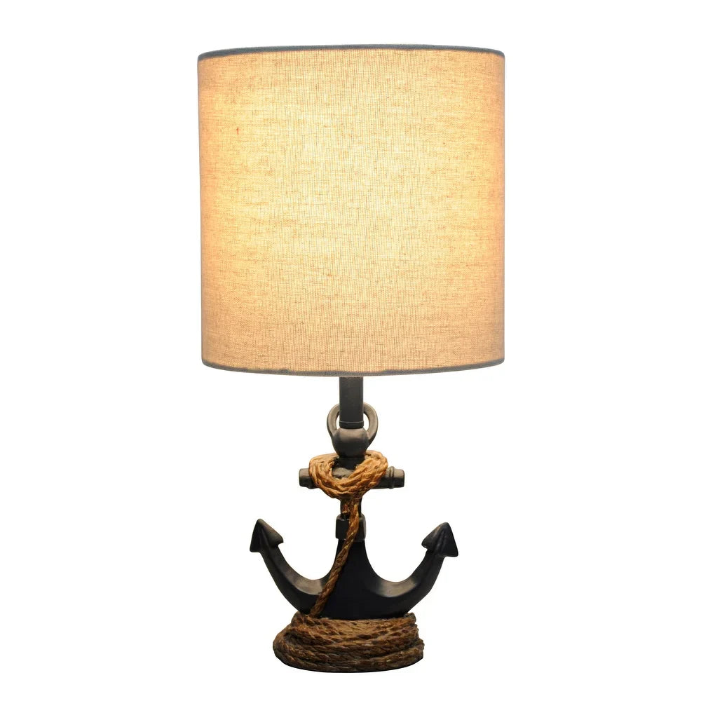 Decor Therapy Chastain Anchor Resin Table Lamp