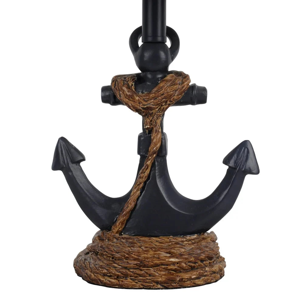 Decor Therapy Chastain Anchor Resin Table Lamp