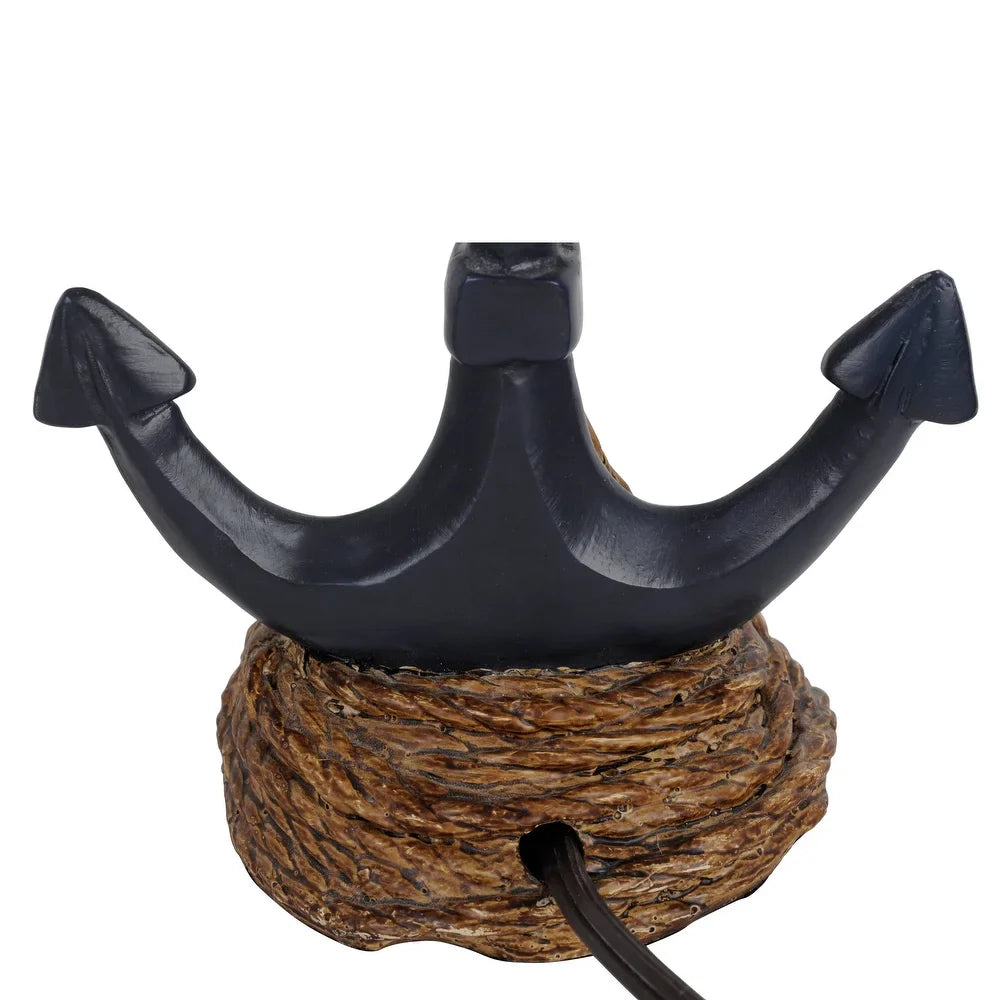 Decor Therapy Chastain Anchor Resin Table Lamp