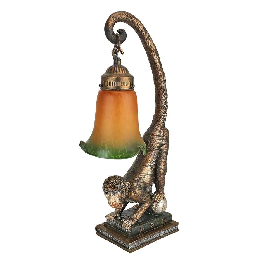 Design Toscano Monkey Business Sculptural Table Lamp