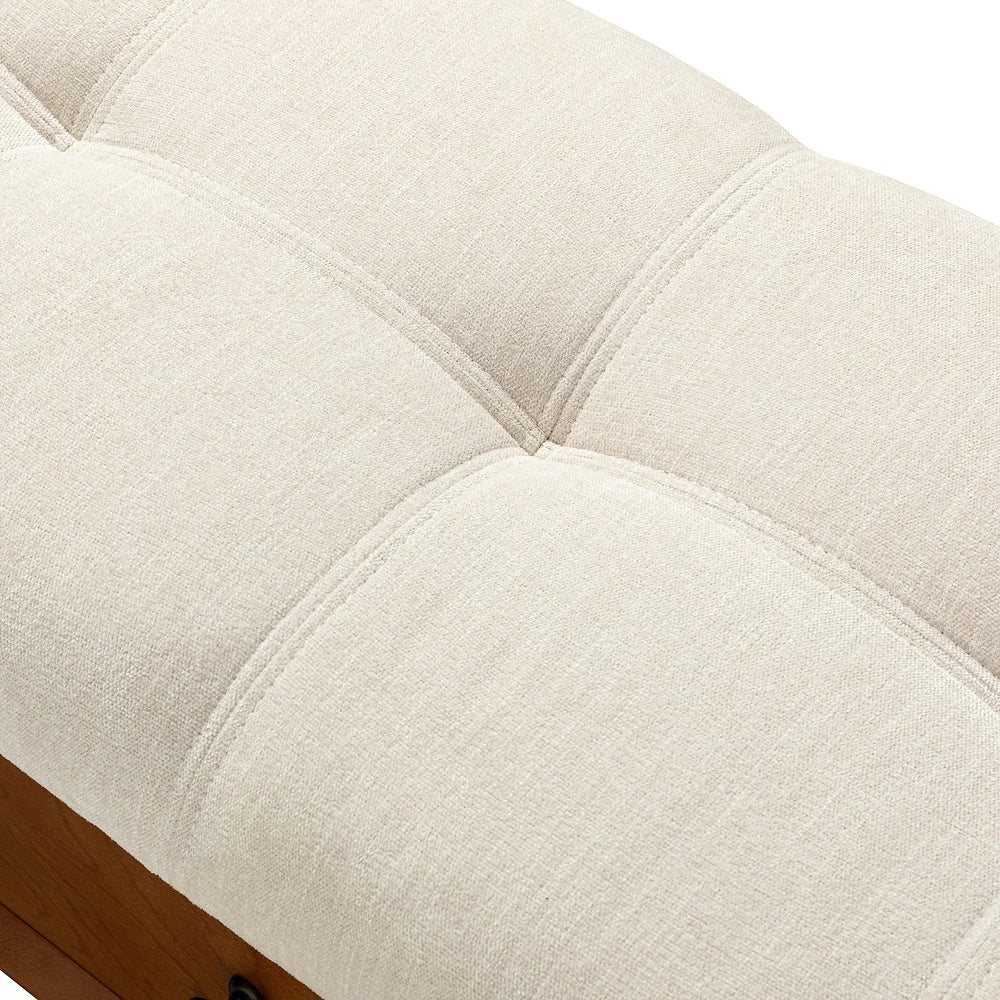 Dolly Mid-century Storage Bench with Storage Organizer