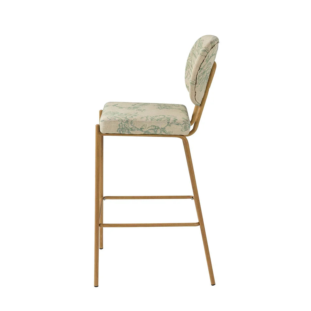 Duardo Modern Bar Stool with Metal Legs Set of 2