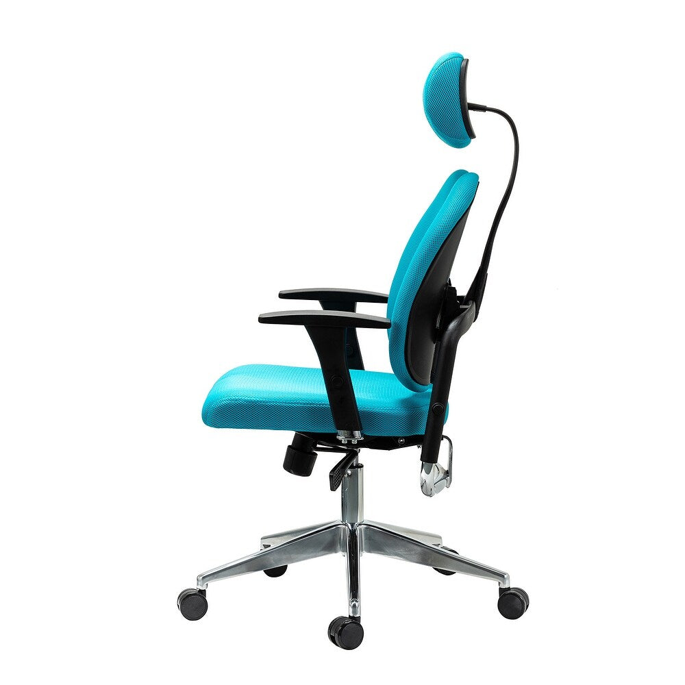 Easter Ergonomic Swivel Task Chair with Adjustable Height - TEAL