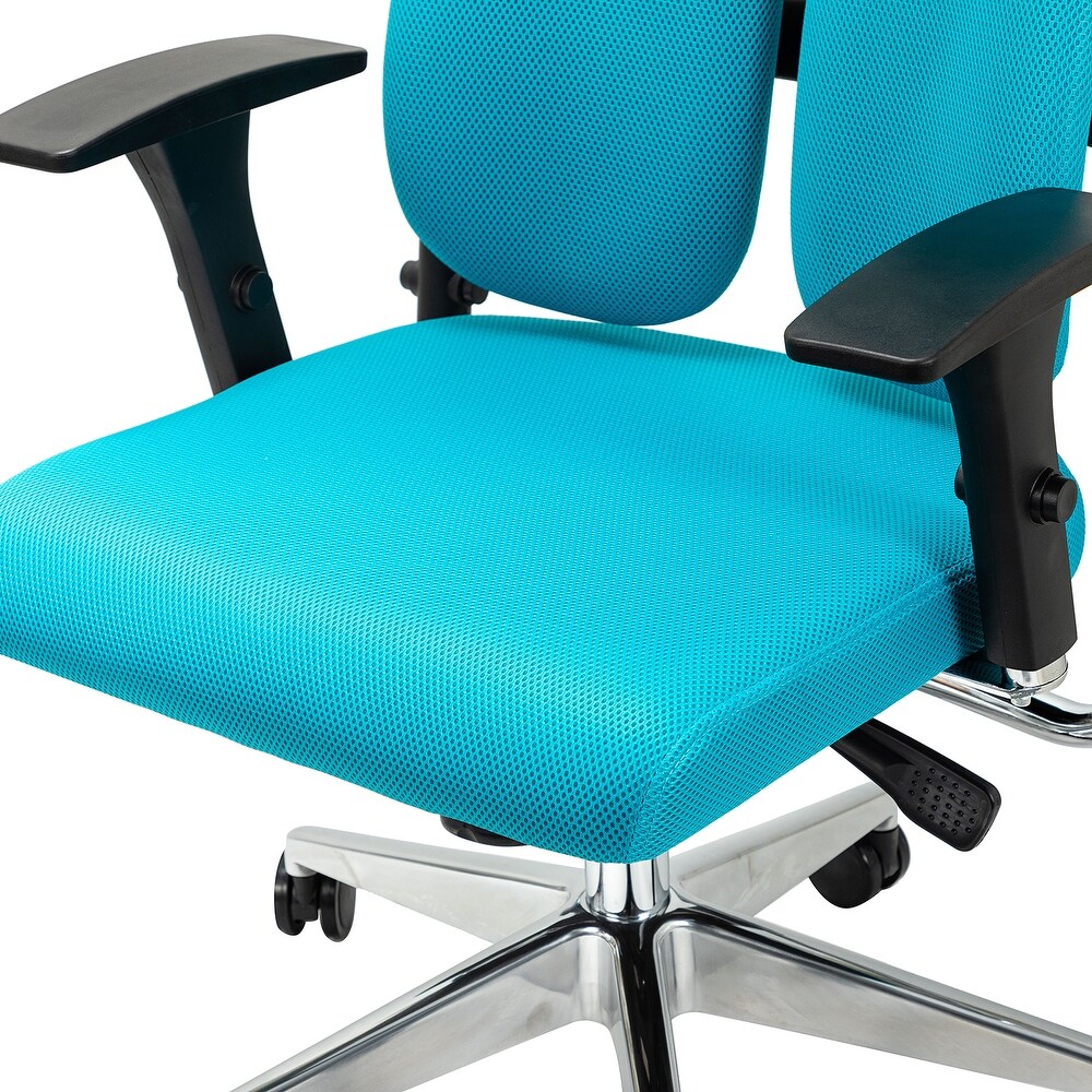 Easter Ergonomic Swivel Task Chair with Adjustable Height - TEAL