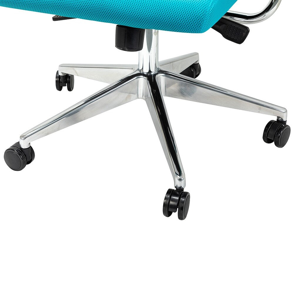 Easter Ergonomic Swivel Task Chair with Adjustable Height - TEAL