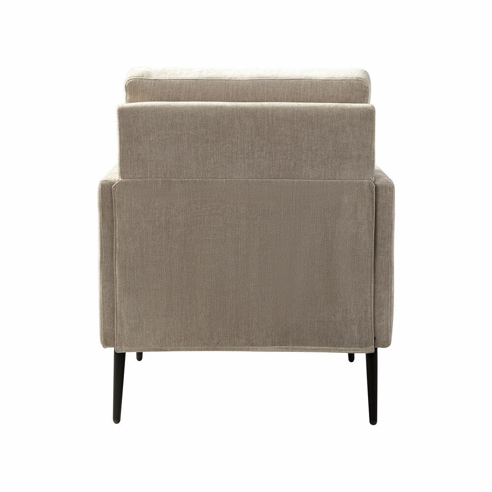 Eckhard Mid-century Modern Upholstery Accent Chair with Metal Legs