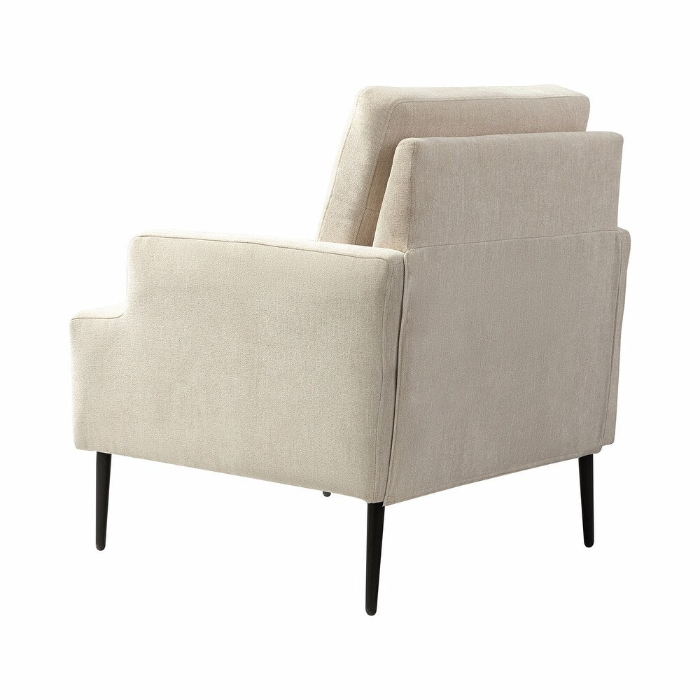 Eckhard Mid-century Modern Upholstery Accent Chair with Metal Legs