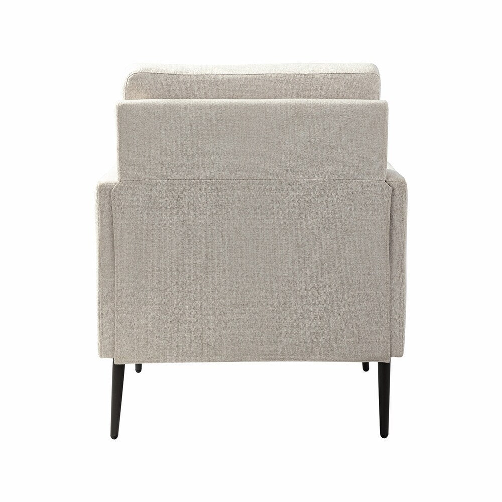 Eckhard Mid-century Modern Upholstery Accent Chair with Metal Legs