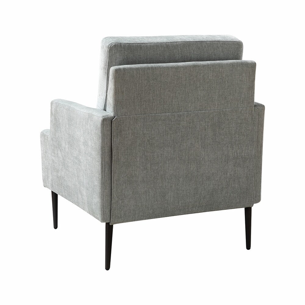 Eckhard Mid-century Modern Upholstery Accent Chair with Metal Legs