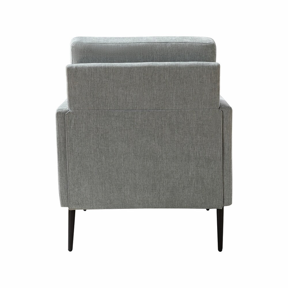 Eckhard Mid-century Modern Upholstery Accent Chair with Metal Legs