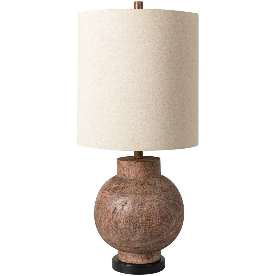 Edwine Round Neutral Ceramic Body - 28"H x 14"W x 14"D