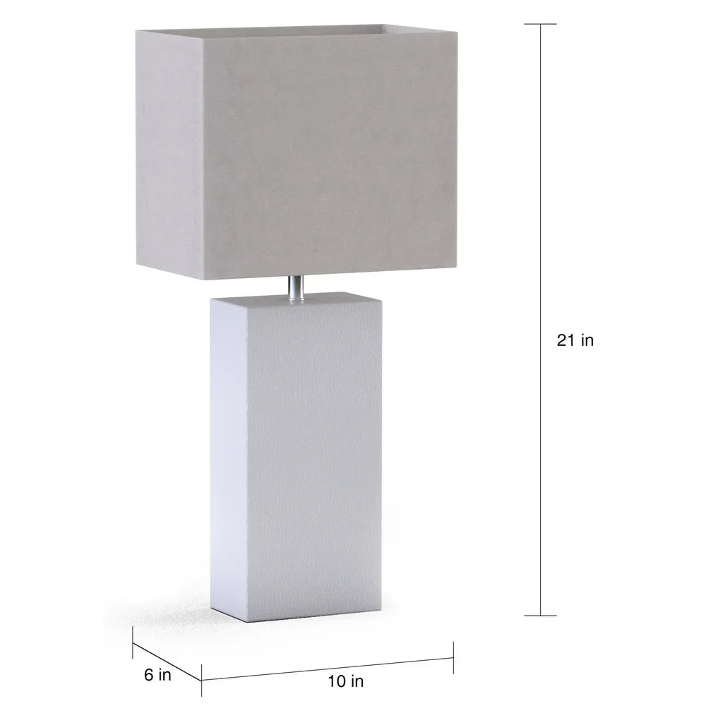 Porch & Den Mt. Carmel Leather 1-light Table Lamp