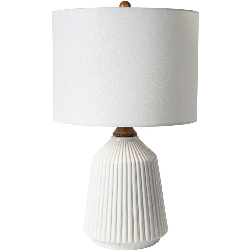 Elesa Modern Ceramic Table Lamp - 26"H x 15"W x 15"D