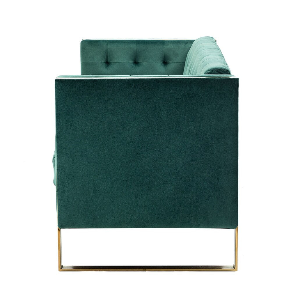 Emiliano Comfy 76" Tufted Sofa with Removable Seat