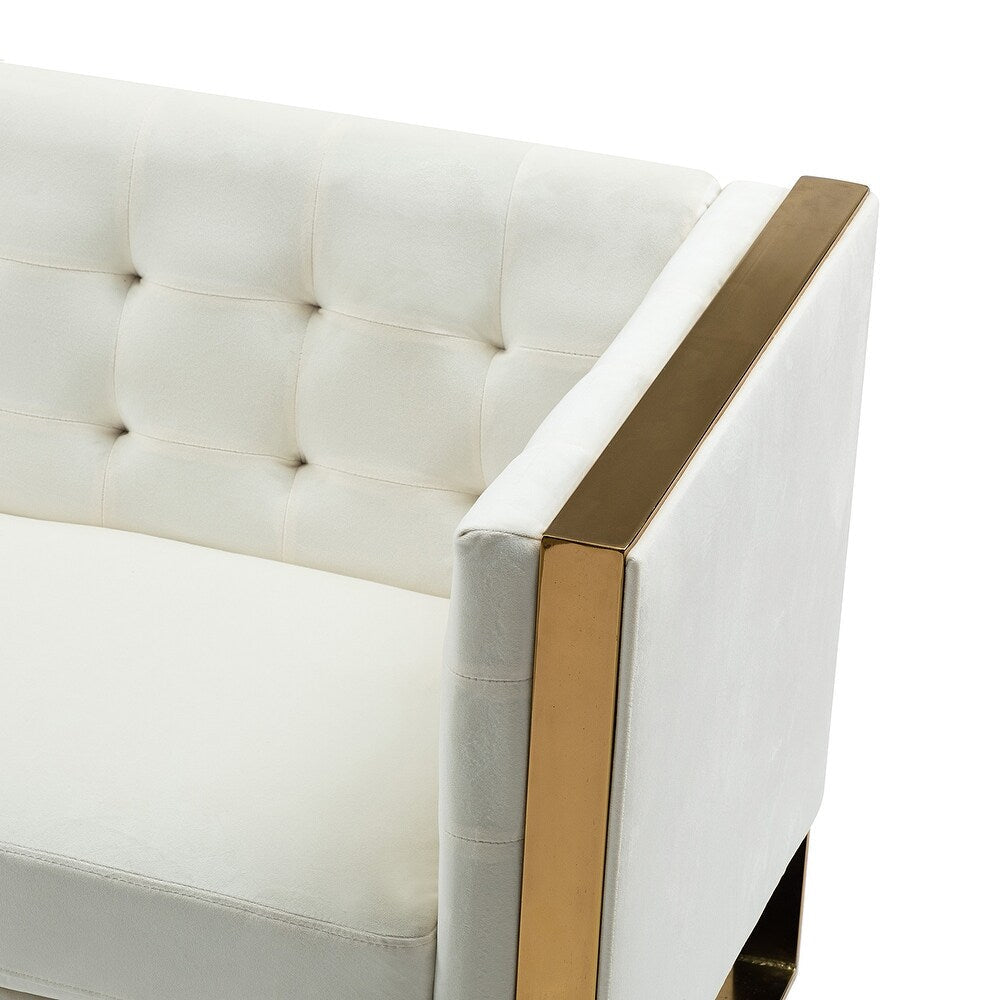 Emiliano Comfy 76" Tufted Sofa with Removable Seat