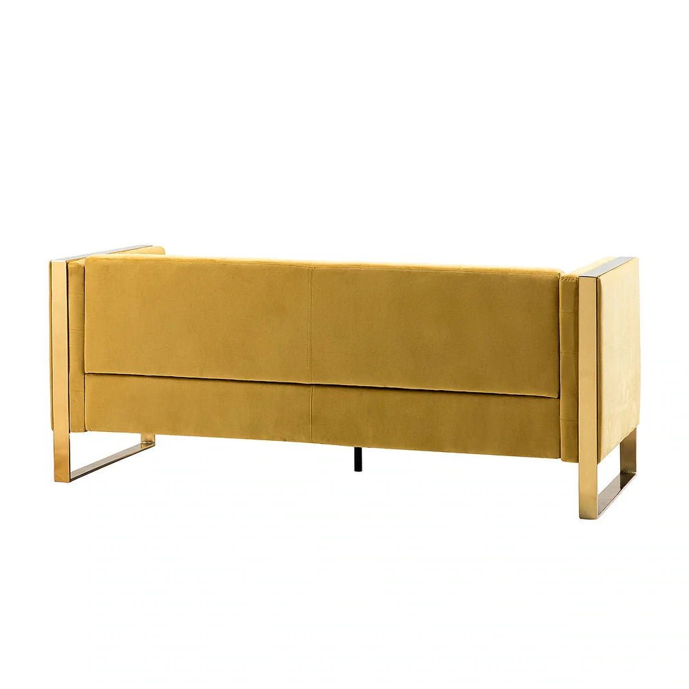Emiliano Comfy 76" Tufted Sofa with Removable Seat