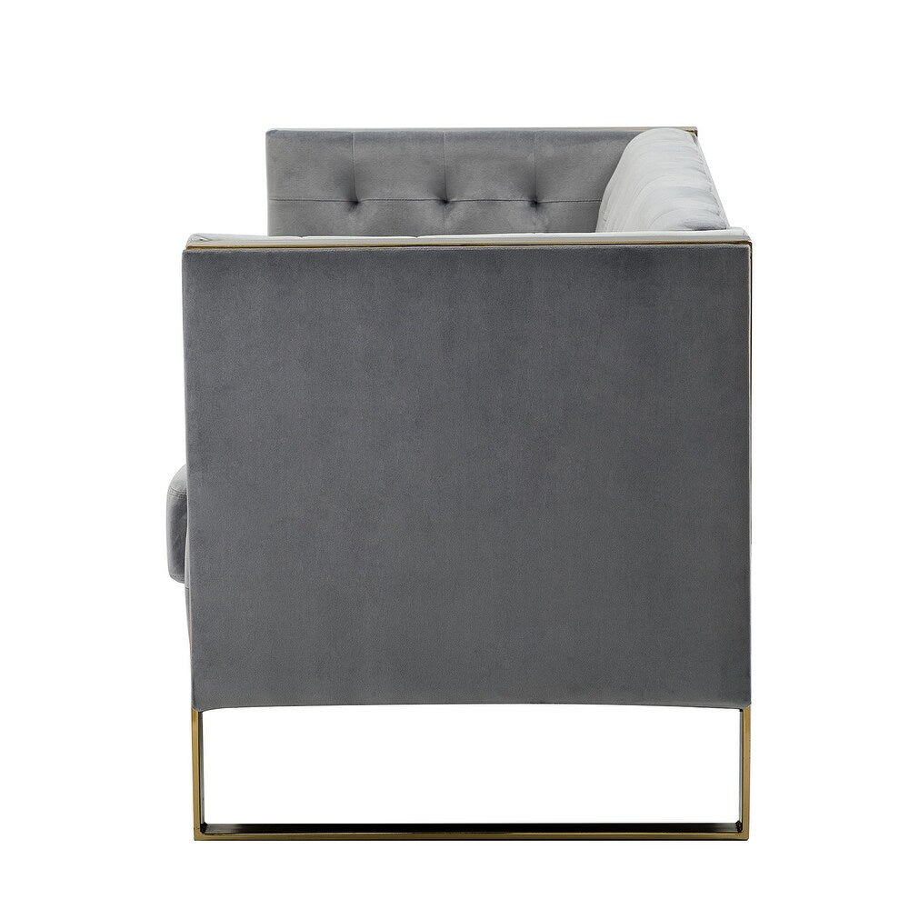 Emiliano Comfy 76" Tufted Sofa with Removable Seat