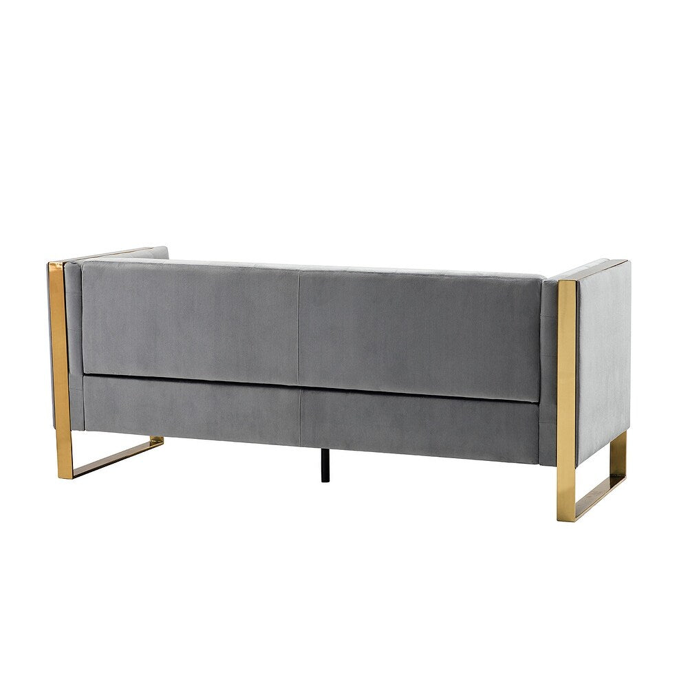 Emiliano Comfy 76" Tufted Sofa with Removable Seat