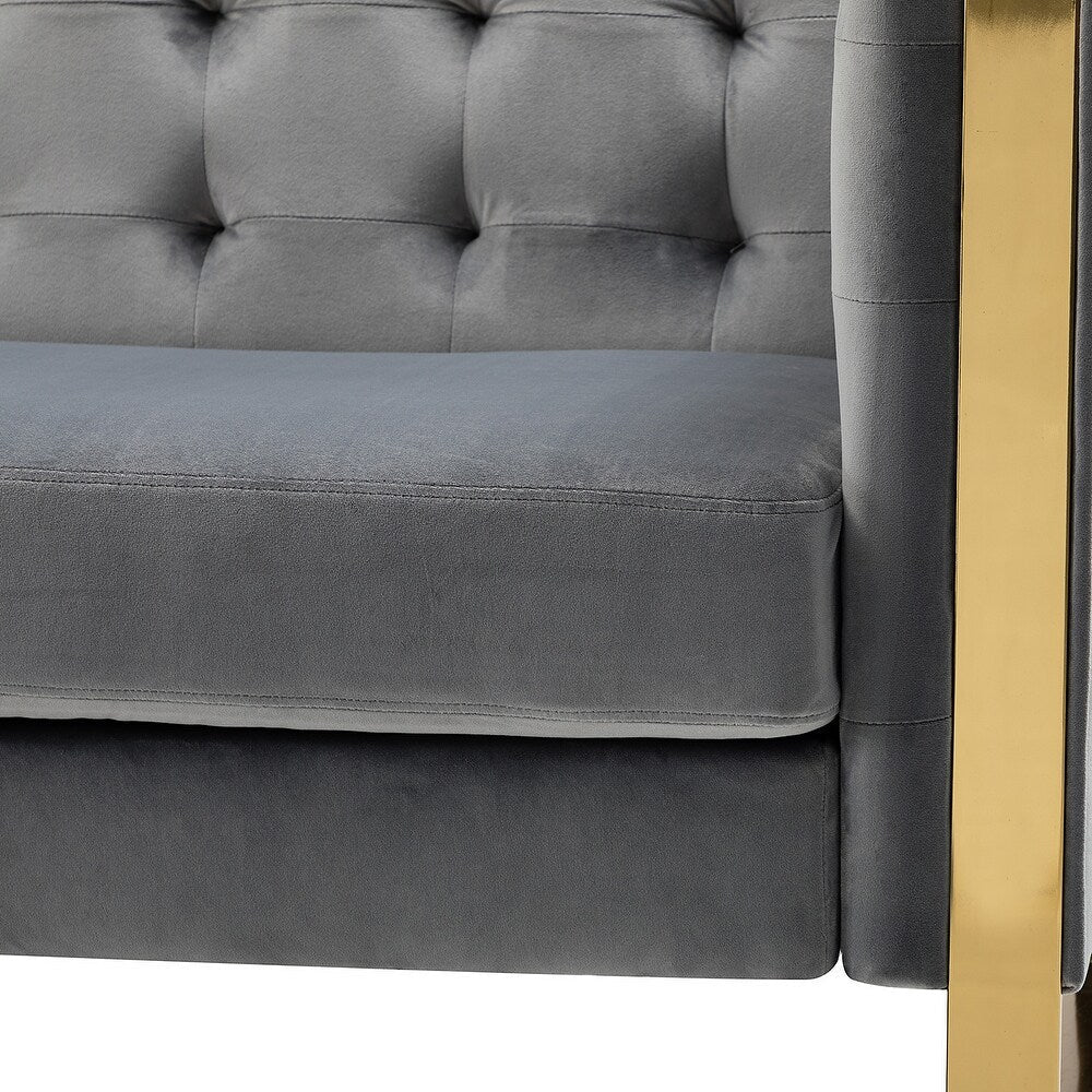 Emiliano Comfy 76" Tufted Sofa with Removable Seat