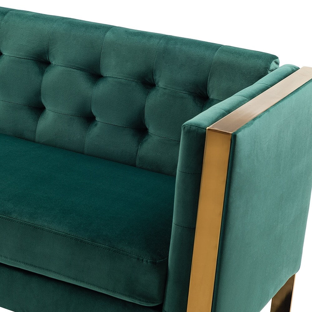 Emiliano Comfy 76" Tufted Sofa with Removable Seat