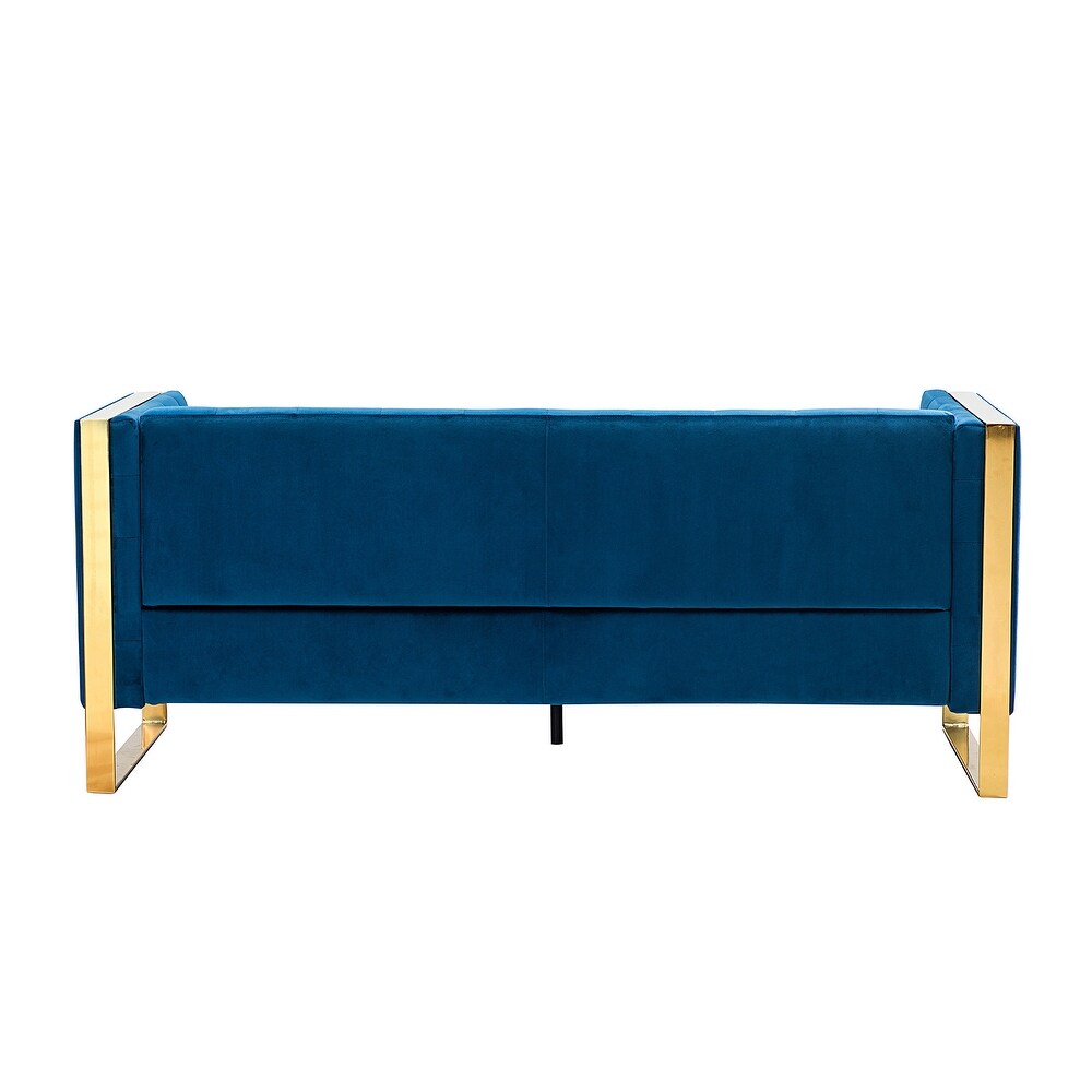 Emiliano Comfy 76" Tufted Sofa with Removable Seat